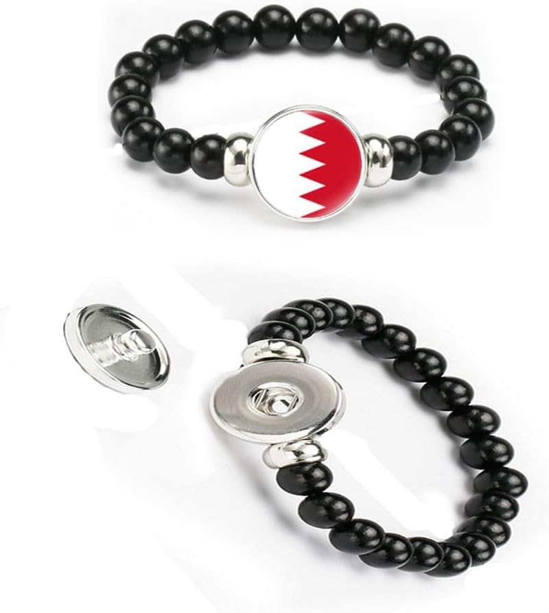 vmcoatdu National Flag Bracelet Elastic Rope Beaded Bracelet Support Your Country Travel Souvenir Gifts for Men Women - Image 4
